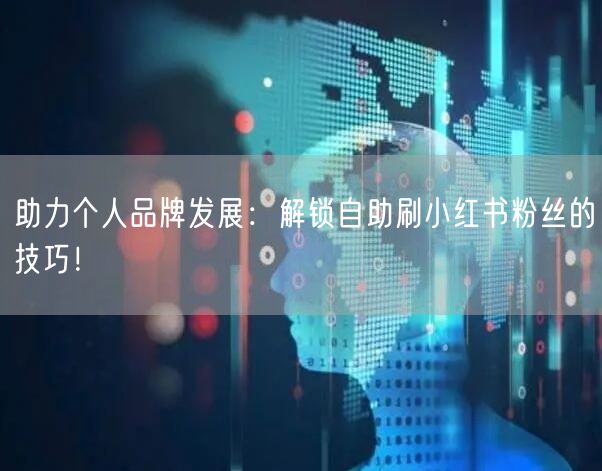 助力个人品牌发展：解锁自助刷小红书粉丝的技巧！