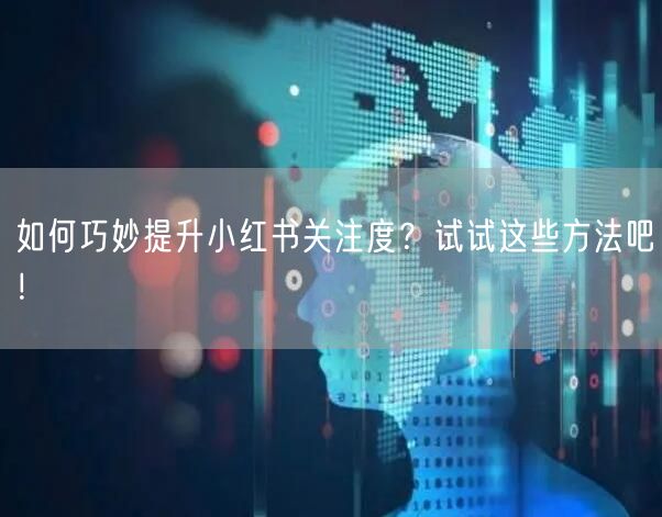 如何巧妙提升小红书关注度?试试这些方法吧!