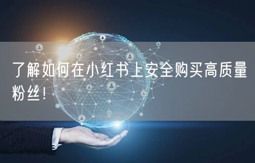 了解如何在小红书上安全购买高质量粉丝！