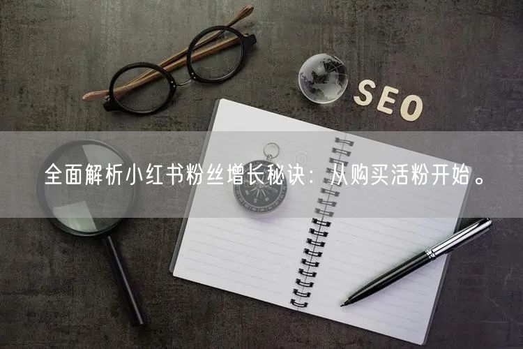全面解析小红书粉丝增长秘诀：从购买活粉开始。