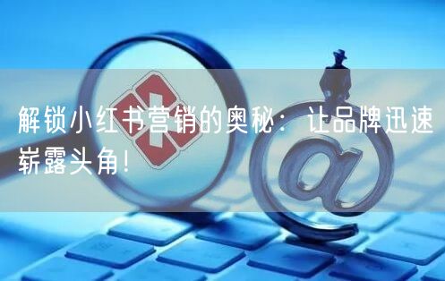 解锁小红书营销的奥秘：让品牌迅速崭露头角！